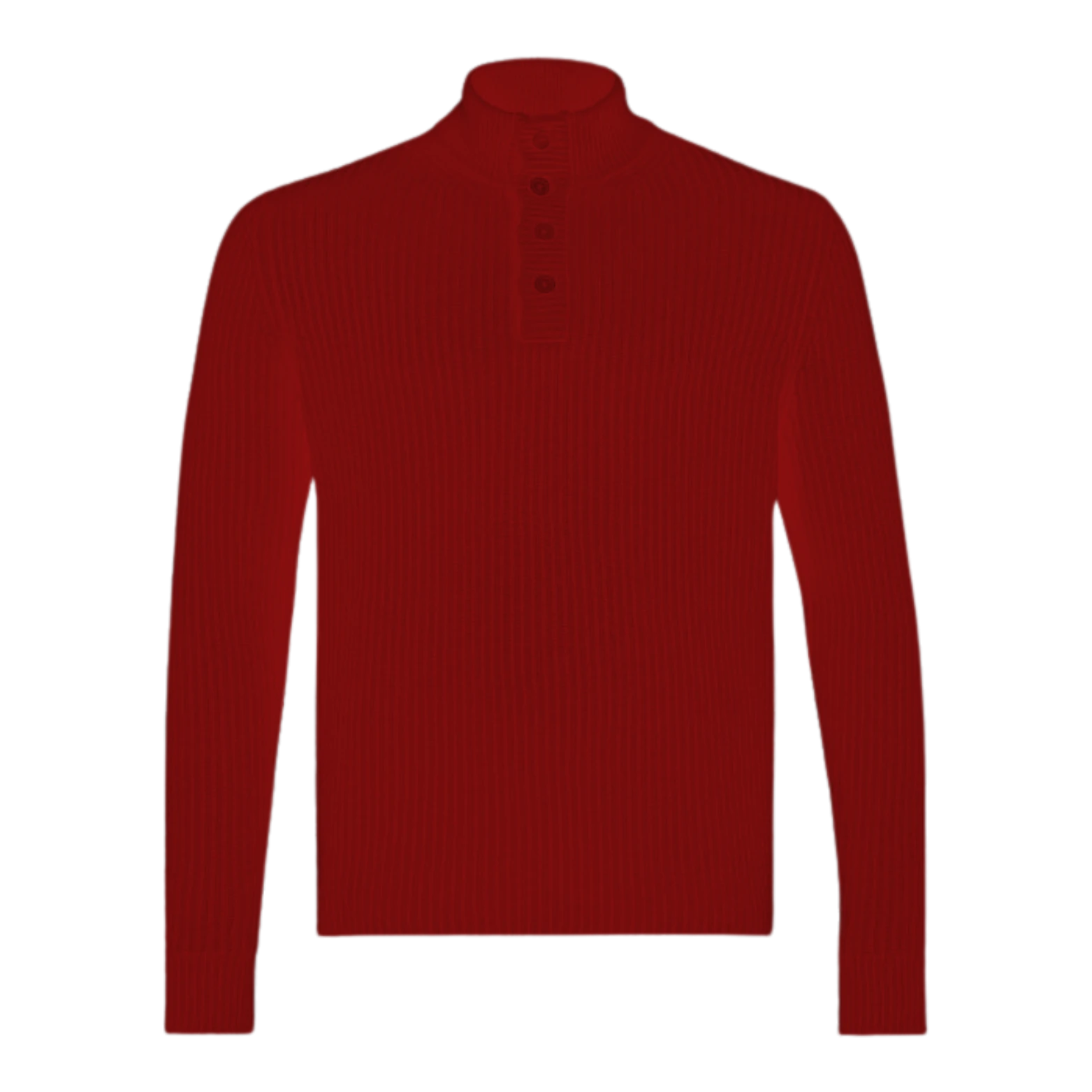 Half Button Ribbed Sweater